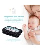 Sevi Bebe Baby Nest and Reflux Pillow Sage Tiny Leaves