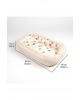 Sevi Bebe 2 in 1 Baby Nest and Reflux Pillow Teddy Ecru