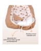 Sevi Bebe 2 in 1 Baby Nest and Reflux Pillow Teddy Ecru