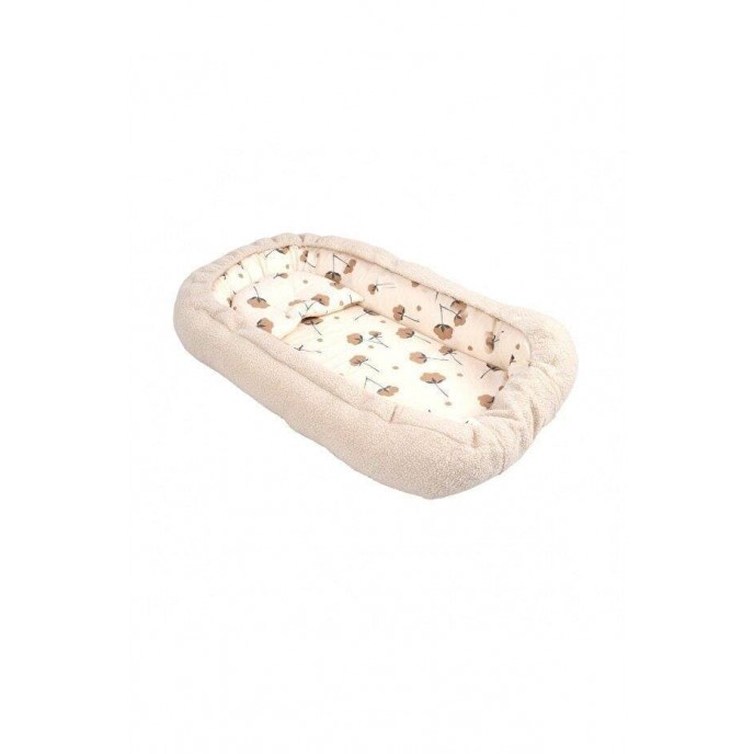 Sevi Bebe 2 in 1 Baby Nest and Reflux Pillow Teddy Ecru