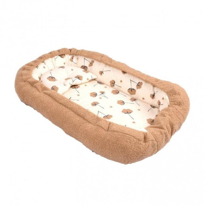 Sevi Bebe 2 in 1 Baby Nest and Reflux Pillow Teddy Brown