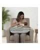 Sevi Bebe Feeding Pillow Tiny Leaves Sage Sevi Bebe Feeding Pillow Tiny Leaves Sage