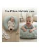 Sevi Bebe Feeding Pillow Tiny Leaves Sage Sevi Bebe Feeding Pillow Tiny Leaves Sage