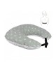 Sevi Bebe Feeding Pillow Tiny Leaves Sage Sevi Bebe Feeding Pillow Tiny Leaves Sage