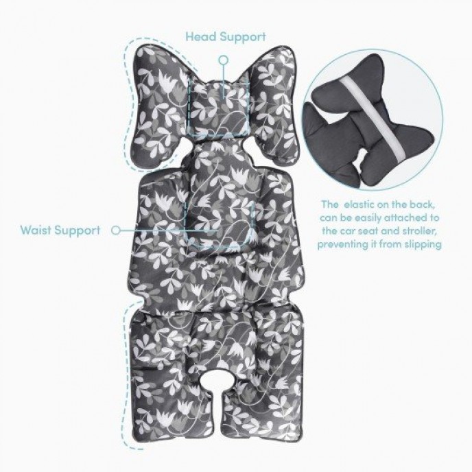 Sevi Bebe Liner Cushion Ivy Leaf Grey