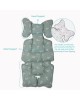 Sevi Bebe Liner Cushion Tiny Leaves Sage