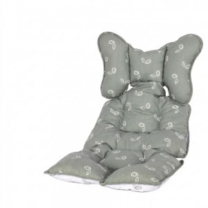Sevi Bebe Liner Cushion Tiny Leaves Sage
