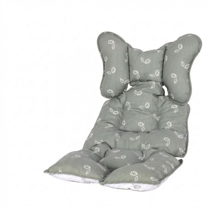 Sevi Bebe Liner Cushion Tiny Leaves Sage