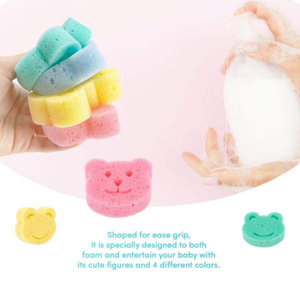 Sevi Bebe Wash Sponges 4pk Sevi Bebe Wash Sponges 4pk