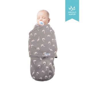 Sevi Bebe Swaddle Interlock 0/3m Grey Swan