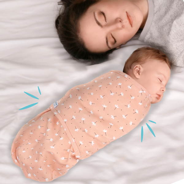 Sevi Bebe Swaddle Interlock 0/3m Pink Blossom