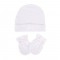 Sevi Bebe Hat and Mittens White