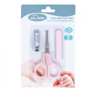 Sevi Bebe Nail Care Set 3pc Pink