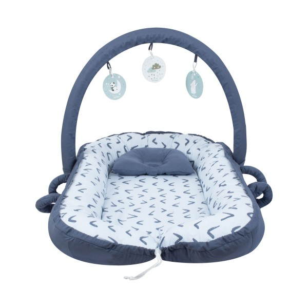 Sevi Bebe 2 in 1 Baby Nest and Playgym Boomerang Blue Sevi Bebe 2 in 1 Baby Nest and Playgym Boomerang Blue
