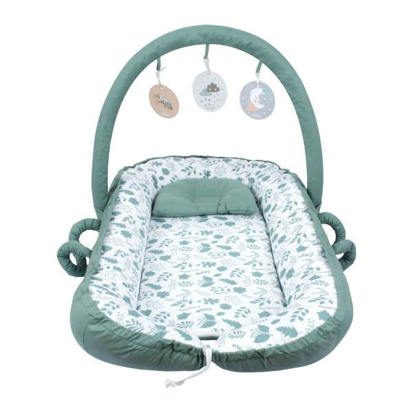 Sevi Bebe 2 in 1 Baby Nest and Playgym Leaf Sage Sevi Bebe 2 in 1 Baby Nest and Playgym Leaf Sage