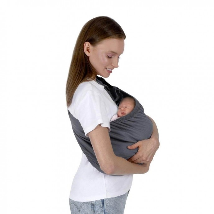 Sevi Bebe Carrier Wrap Sling Practical Grey Sevi Bebe Carrier Wrap Sling Practical Grey