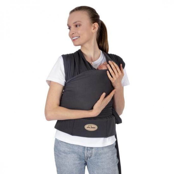 Sevi Bebe Carrier Wrap Sling with Waist Support Grey