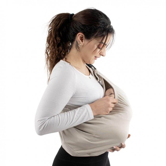 Sevi Bebe Carrier Wrap Sling Practical Stone Sevi Bebe Carrier Wrap Sling Practical Stone