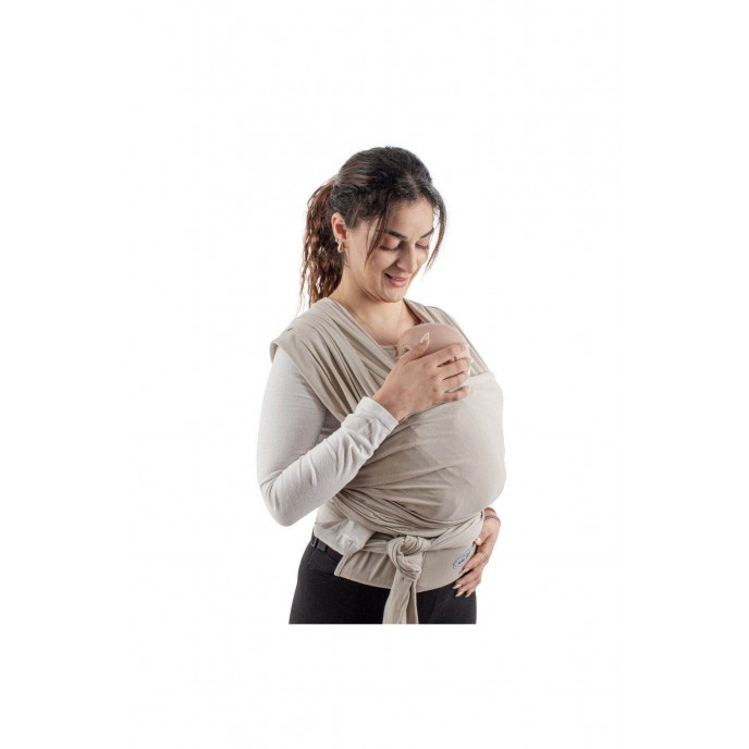 Sevi Bebe Carrier Wrap Sling with Waist Support Stone