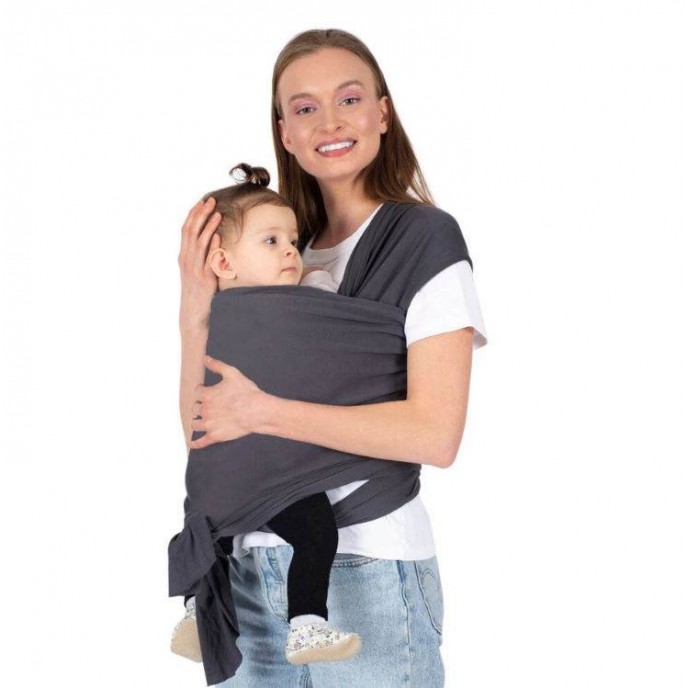 Sevi Bebe Carrier Wrap Sling Grey Sevi Bebe Carrier Wrap Sling Grey