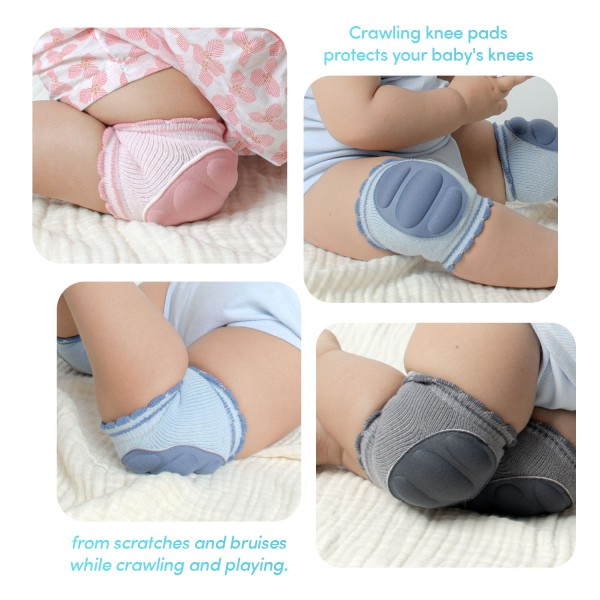 Sevi Bebe Crawling Knee Pads Grey