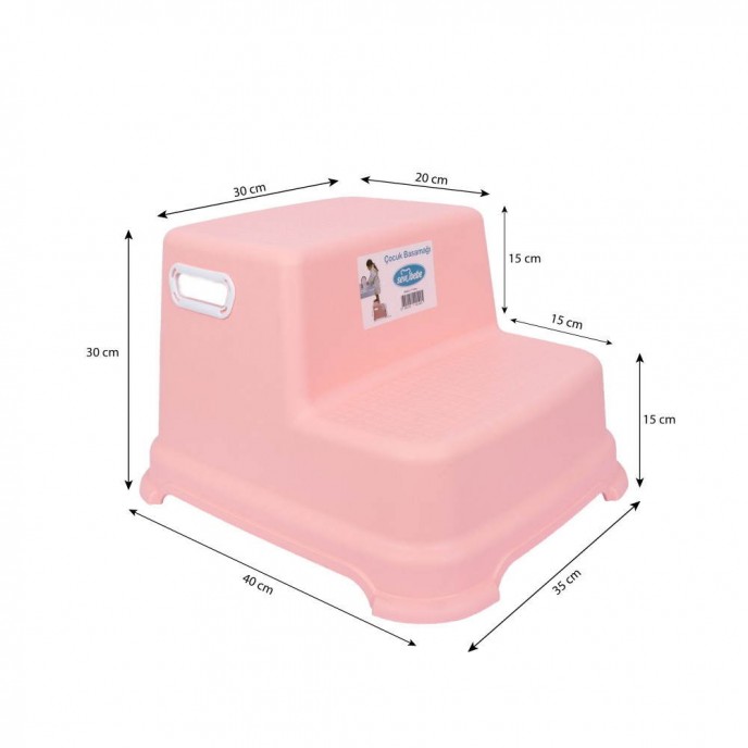 Sevi Bebe Stool Two-Step Salmon Sevi Bebe Stool Two-Step Salmon