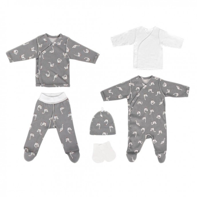 Sevi Bebe Premature Clothing Set 6pc Swan