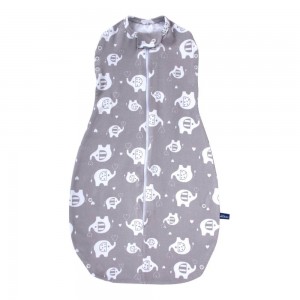 Sevi Bebe Swaddle and Sleep Sack 0/3m Grey Elephant Sevi Bebe Swaddle and Sleep Sack 0/3m Grey Elephant