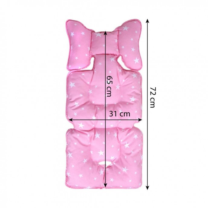 Sevi Bebe Liner Cushion Pink Star Sevi Bebe Liner Cushion Pink Star