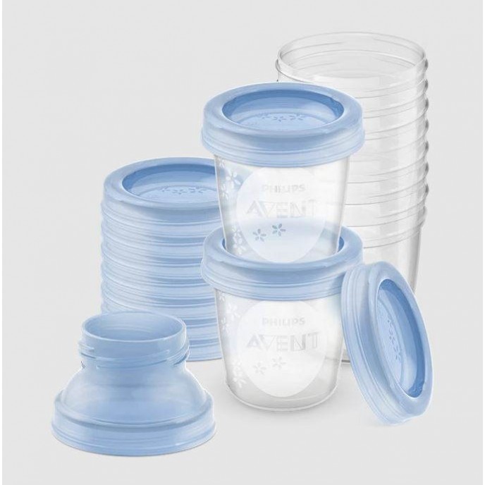 Avent Via Storage Cups 180ml 10pk