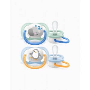 Avent Soothers Ultra 0/6m Elephant Penguin  Avent Soothers Ultra 0/6m Elephant Penguin