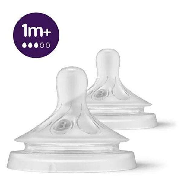 Avent Teat Natural Response 1m Slow Avent Teat Natural Response 1m Slow