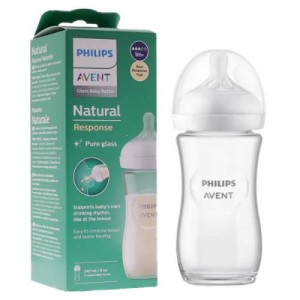 Avent Glass Bottle Natural Response 240ml Avent Glass Bottle Natural Response 240ml