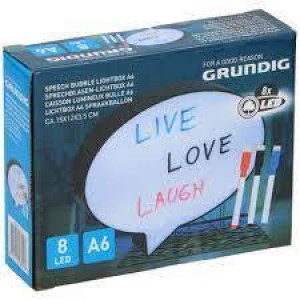 Grundig Light Box Speech Bubble Grundig Light Box Speech Bubble