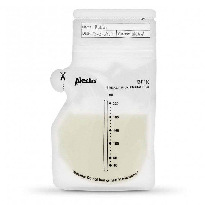 Alecto Breast Milk Storage Bags 100pc Alecto Breast Milk Storage Bags 100pc