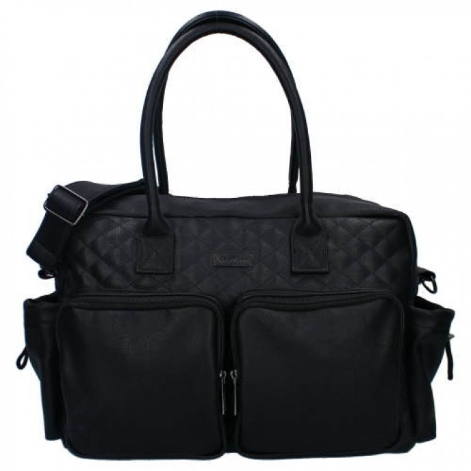 Kidzroom Diaper Bag Oslo Vision of Love Black Leather