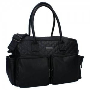Kidzroom Diaper Bag Oslo Vision of Love Black Leather Kidzroom Diaper Bag Oslo Vision of Love Black Leather