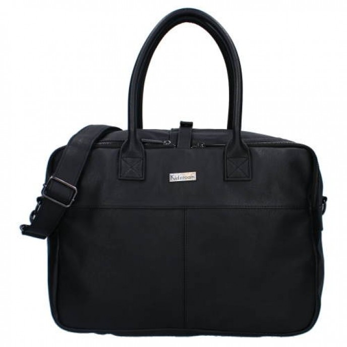 Kidzroom Diaper Bag Pisa Joy Black Leather