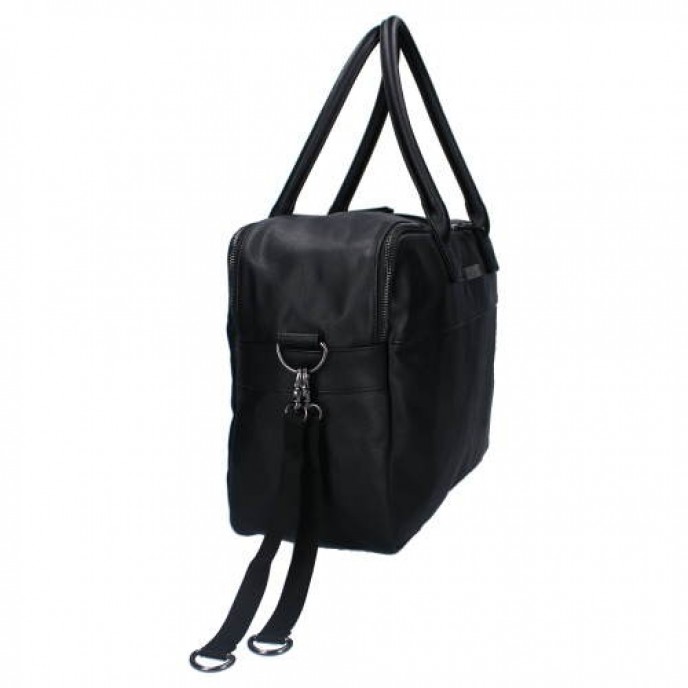 Kidzroom Diaper Bag Pisa Joy Black Leather