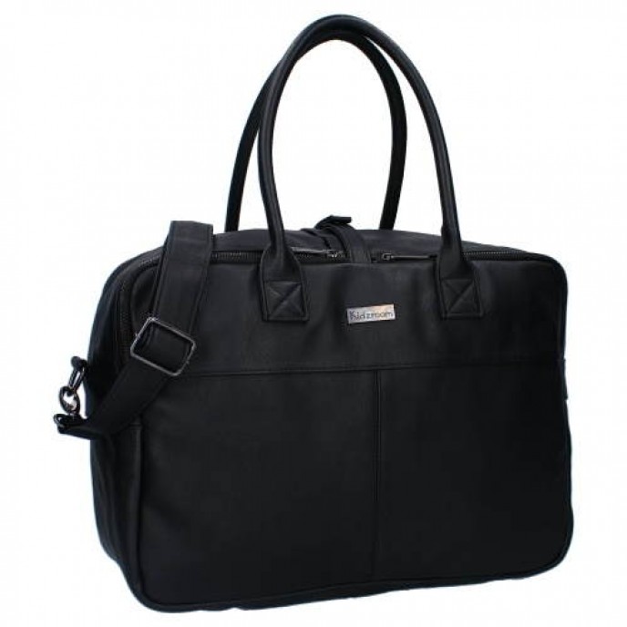 Kidzroom Diaper Bag Pisa Joy Black Leather