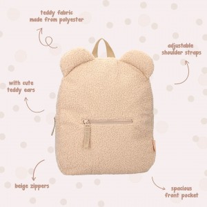 Kidzroom Kids Backpack Pret Buddies For Life Teddy Beige Kidzroom Kids Backpack Pret Buddies For Life Teddy Beige