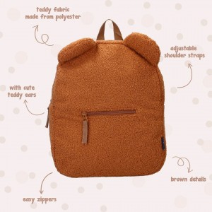 Kidzroom Kids Backpack Pret Buddies For Life Teddy Brown Kidzroom Kids Backpack Pret Buddies For Life Teddy Brown