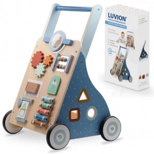 Luvion Activity Walker Wooden Blue