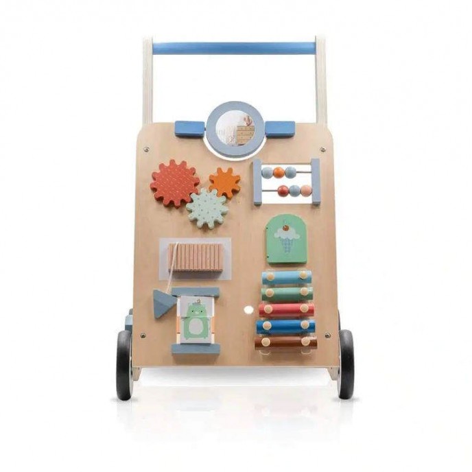 Luvion Activity Walker Wooden Blue