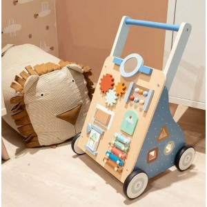 Luvion Activity Walker Wooden Blue