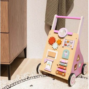 Luvion Activity Walker Wooden Pink