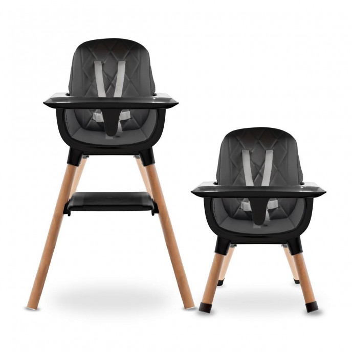Luvion Highchair Grey and Black Luvion Highchair Grey and Black