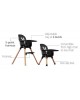 Luvion Highchair Grey and Black Luvion Highchair Grey and Black