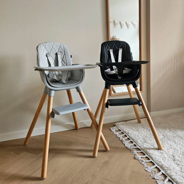 Luvion Highchair Grey and Beige Luvion Highchair Grey and Beige