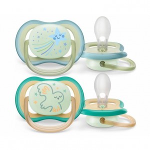 Avent Soothers Ultra 0/6m Night Boy Avent Soothers Ultra 0/6m Night Boy